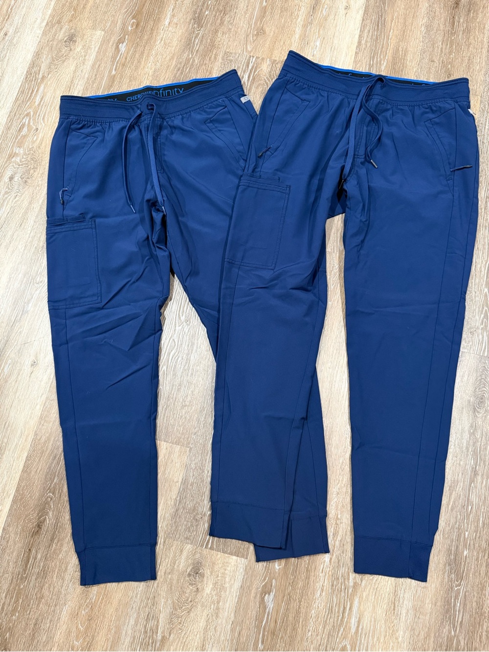 Men's Cherokee Infinity Navy Drawstring Jogger Scrub Pants - Set of 2